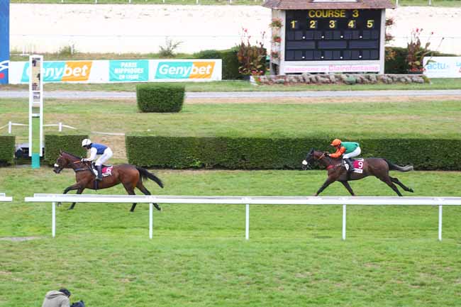Photo d'arrivée de la course pmu PRIX DE LA RISLE (PRIX DU 51E FESTIVAL DU CINEMA AMERICAIN DE DEAUVILLE) à CLAIREFONTAINE le Mercredi 27 août 2025