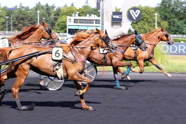 Photo d'arrivée de la course pmu PRIX DE SAINT-GALMIER à PARIS-VINCENNES le Mercredi 27 août 2025