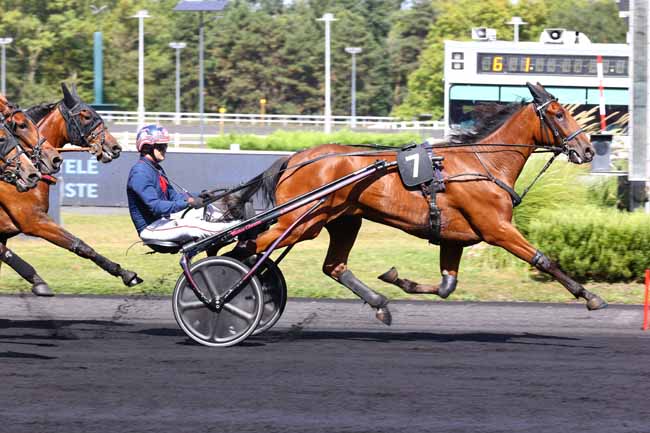 Photo d'arrivée de la course pmu PRIX DES CYCLAMENS à PARIS-VINCENNES le Mercredi 27 août 2025