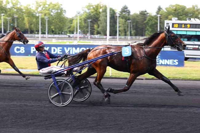 Photo d'arrivée de la course pmu PRIX DE VIMOUTIERS à PARIS-VINCENNES le Mercredi 27 août 2025
