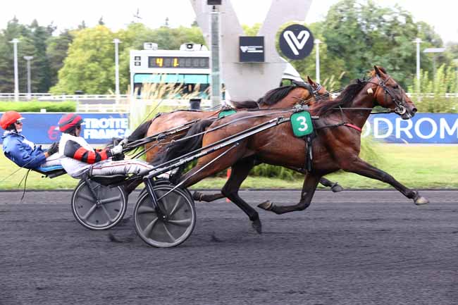 Photo d'arrivée de la course pmu PRIX GASTON BRUNET - CRITERIUM 4 ANS Q3 à PARIS-VINCENNES le Samedi 30 août 2025