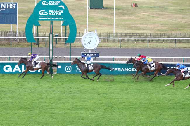 Photo d'arrivée de la course pmu PRIX DE L'ETANG DE TOUTEVOIE à CHANTILLY le Lundi 1 septembre 2025