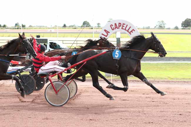 Photo d'arrivée de la course pmu GRAND PRIX DE LA FEDERATION REGIONALE DU NORD à LA CAPELLE le Mercredi 3 septembre 2025