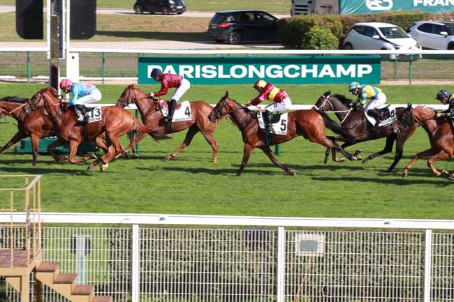 Photo d'arrivée de la course pmu PRIX DE LA RUE DE L'ABREUVOIR à LONGCHAMP le Jeudi 4 septembre 2025