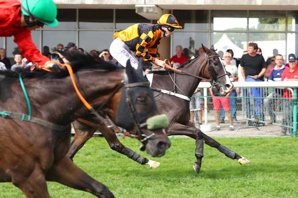 Photo d'arrivée de la course pmu PRIX GROUPAMA (PRIX DE LA SAYETTE) à CRAON le Lundi 8 septembre 2025