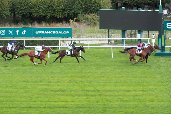 Photo d'arrivée de la course pmu PRIX A TEMPO à SAINT CLOUD le Vendredi 12 septembre 2025