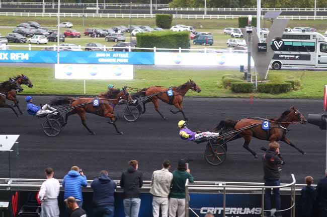 Photo d'arrivée de la course pmu PRIX RFM (PRIX DE DENAIN) à PARIS-VINCENNES le Samedi 13 septembre 2025