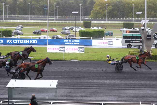 Photo d'arrivée de la course pmu PRIX CITIZEN KID (PRIX DE LA GARENNE-COLOMBES) à PARIS-VINCENNES le Samedi 13 septembre 2025