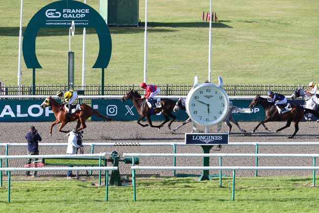 Photo d'arrivée de la course pmu PRIX DU CANAL DES MORFONDUS à CHANTILLY le Lundi 15 septembre 2025