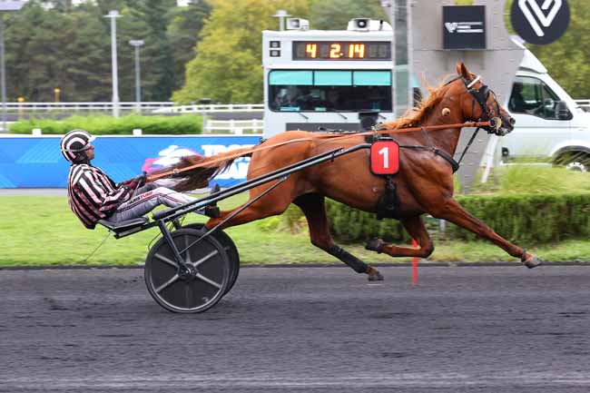 Photo d'arrivée de la course pmu PRIX ALUDRA à PARIS-VINCENNES le Mardi 16 septembre 2025