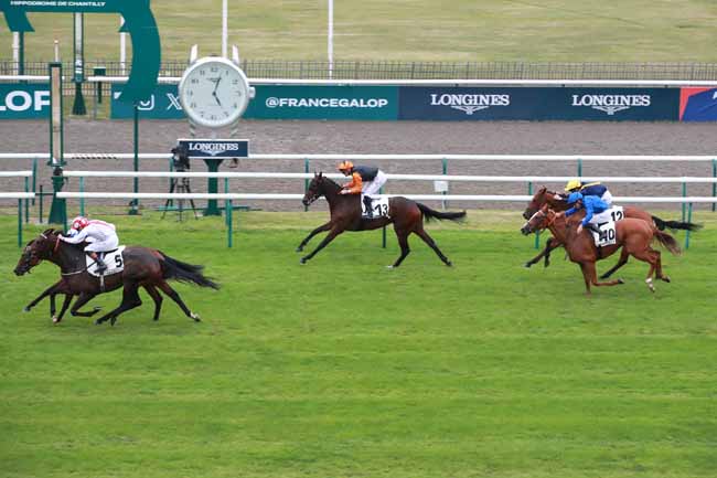 Photo d'arrivée de la course pmu PRIX BERTRAND DE TARRAGON - FONDS EUROPEEN DE L'ELEVAGE à CHANTILLY le Samedi 20 septembre 2025