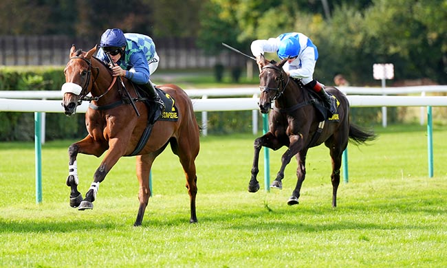 Photo d'arrivée de la course pmu PRIX D'AIX à COMPIEGNE le Jeudi 2 octobre 2025