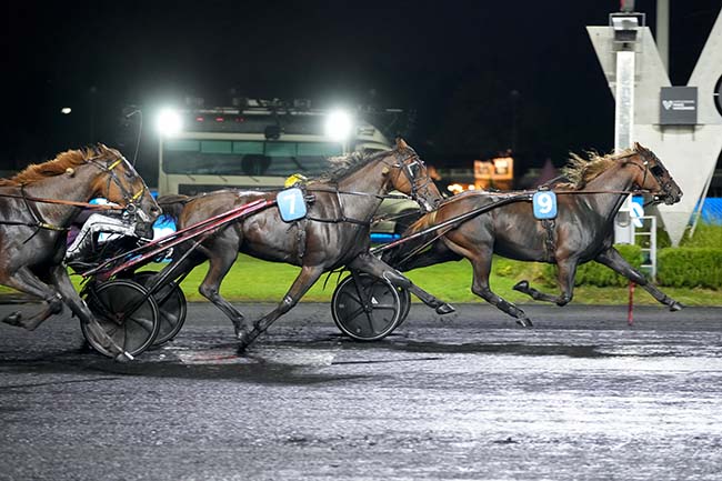 Photo d'arrivée de la course pmu PRIX ELIANE DE BELLAIGUE à PARIS-VINCENNES le Vendredi 3 octobre 2025