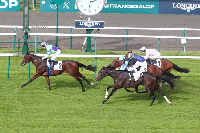 Photo d'arrivée de la course pmu PRIX DE SAUSSAY à CHANTILLY le Mardi 14 octobre 2025
