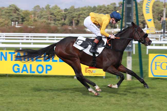 Photo d'arrivée de la course pmu PRIX DES BOULEAUX à FONTAINEBLEAU le Vendredi 17 octobre 2025