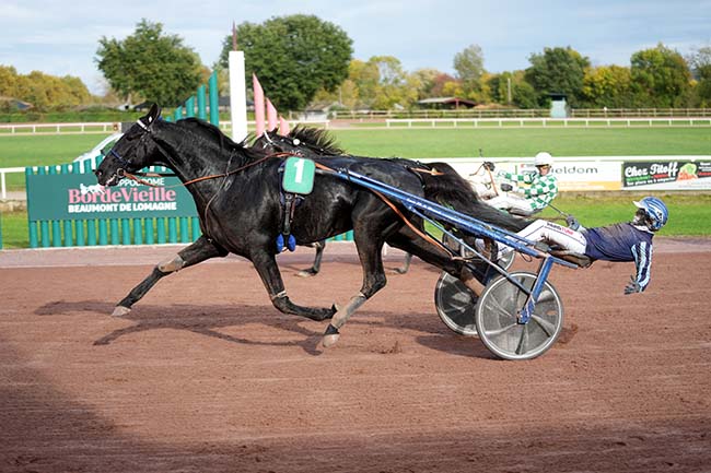 Photo d'arrivée de la course pmu PRIX JEAN DUMOUCH (48E GRAND PRIX DU SUD-OUEST-«PARISTURF») à BEAUMONT DE LOMAGNE le Mercredi 22 octobre 2025
