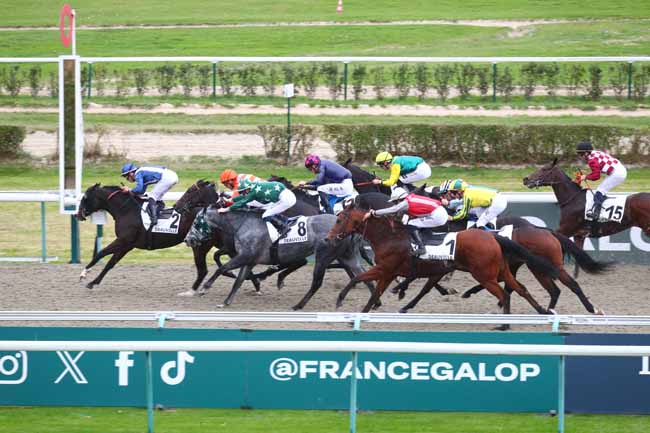 Photo d'arrivée de la course pmu PRIX DE LA FORET DU ROUVRAY à DEAUVILLE le Mercredi 22 octobre 2025