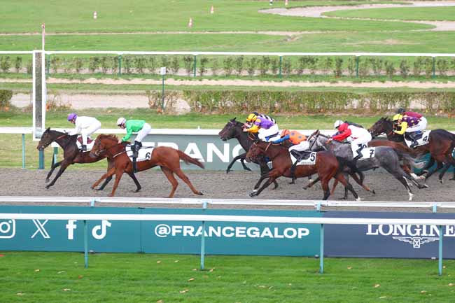 Photo d'arrivée de la course pmu PRIX DU CANAL DU HAVRE à DEAUVILLE le Jeudi 23 octobre 2025