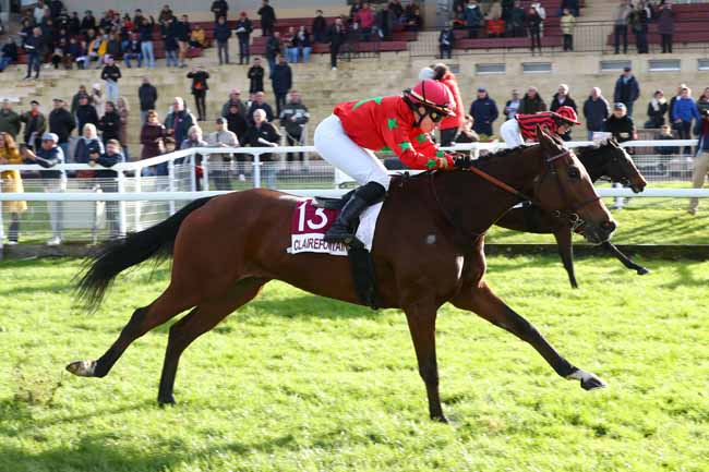 Photo d'arrivée de la course pmu PRIX CONCOURS DE SCULPTURE DE CITROUILLES (PRIX DES CYCLAMENS-HANDICAP CHALLENGE) à CLAIREFONTAINE le Vendredi 24 octobre 2025