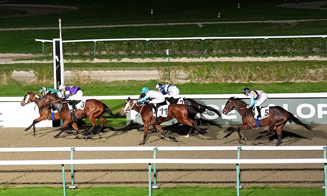 Photo d'arrivée de la course pmu PRIX DU PLATEAU D'EVREUX-SAINT-ANDRE à DEAUVILLE le Dimanche 2 novembre 2025