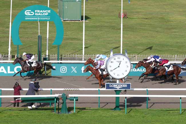 Photo d'arrivée de la course pmu PRIX DE LA LAIE DES TETES SALMON à CHANTILLY le Lundi 10 novembre 2025