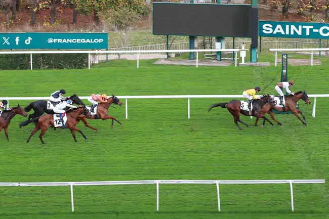Photo d'arrivée de la course pmu PRIX DU PAYS D'YVELINES à SAINT CLOUD le Vendredi 14 novembre 2025