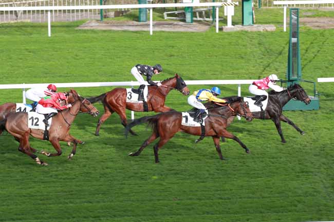 Photo d'arrivée de la course pmu PRIX DE SAINT-HONORAT à SAINT CLOUD le Vendredi 14 novembre 2025