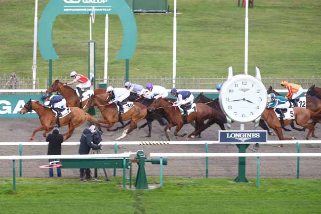 Photo d'arrivée de la course pmu PRIX DU PLAN D'EAU DU CANADA à CHANTILLY le Mardi 18 novembre 2025