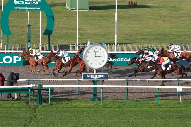 Photo d'arrivée de la course pmu PRIX JACKIE TAILLARD à CHANTILLY le Vendredi 21 novembre 2025