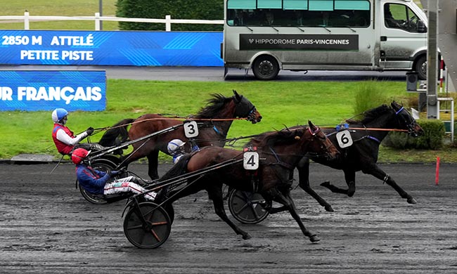Photo d'arrivée de la course pmu PRIX D'AVRANCHES à PARIS-VINCENNES le Jeudi 27 novembre 2025