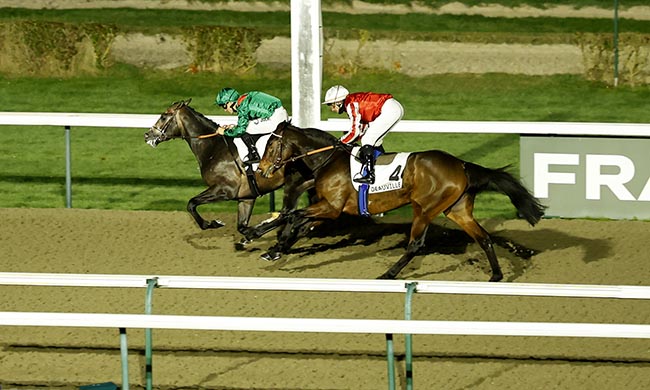 Photo d'arrivée de la course pmu PRIX THE WONDER à DEAUVILLE le Vendredi 28 novembre 2025