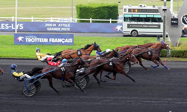 Photo d'arrivée de la course pmu PRIX DE DAMMARIE-LES-LYS à PARIS-VINCENNES le Samedi 6 décembre 2025