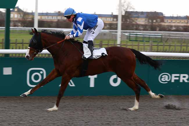 Photo d'arrivée de la course pmu PRIX DU CARREFOUR DES FONDS HOUCHARD à CHANTILLY le Samedi 6 décembre 2025