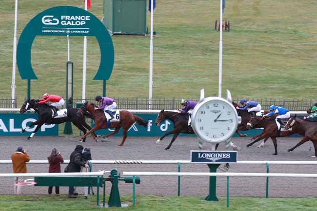Photo d'arrivée de la course pmu PRIX DU CHATEAU DE HIMEJI à CHANTILLY le Jeudi 11 décembre 2025