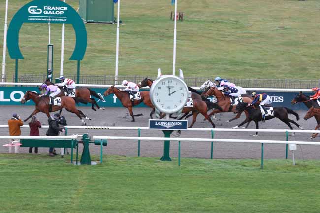 Arrivée quinté pmu PRIX DU JARDIN DES EAUX MINERALES à CHANTILLY