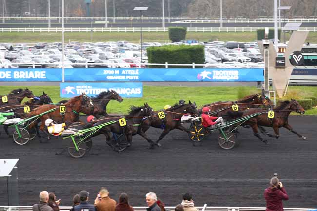 Arrivée quinté pmu PRIX DE BRIARE à PARIS-VINCENNES