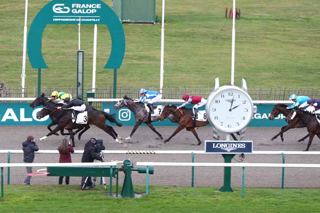 Photo d'arrivée de la course pmu PRIX MY SWALLOW à CHANTILLY le Vendredi 19 décembre 2025