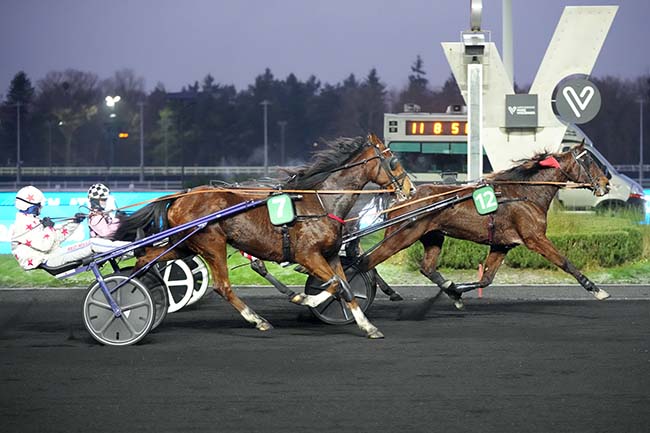 Photo d'arrivée de la course pmu PRIX DE MERIGNAC à PARIS-VINCENNES le Lundi 29 décembre 2025