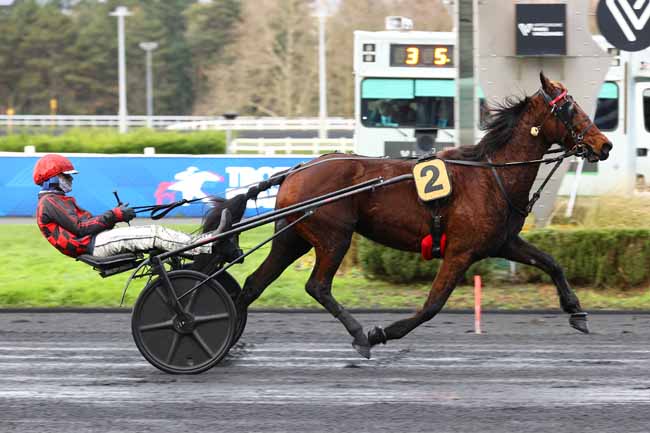Photo d'arrivée de la course pmu PRIX DE MARVEJOLS à PARIS-VINCENNES le Vendredi 9 janvier 2026