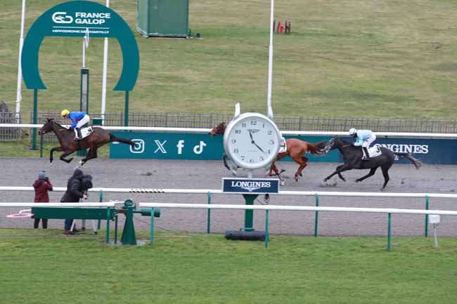 Photo d'arrivée de la course pmu PRIX DU BOIS DE PRECY à CHANTILLY le Samedi 10 janvier 2026