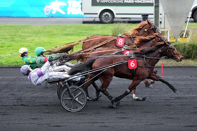 Photo d'arrivée de la course pmu PRIX DE GERMIGNY à PARIS-VINCENNES le Mardi 13 janvier 2026
