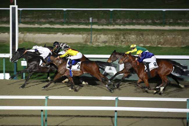 Photo d'arrivée de la course pmu PRIX DU PHARE à DEAUVILLE le Vendredi 16 janvier 2026