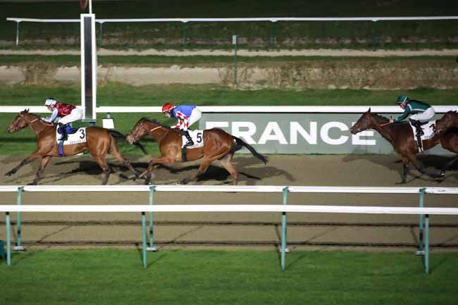 Photo d'arrivée de la course pmu PRIX DE BENERVILLE à DEAUVILLE le Vendredi 16 janvier 2026