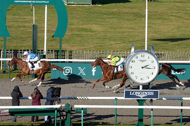 Photo d'arrivée de la course pmu PRIX SOLOW à CHANTILLY le Mercredi 21 janvier 2026