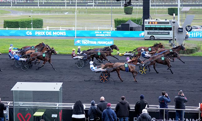 Photo d'arrivée de la course pmu PRIX DE MONS à PARIS-VINCENNES le Jeudi 22 janvier 2026