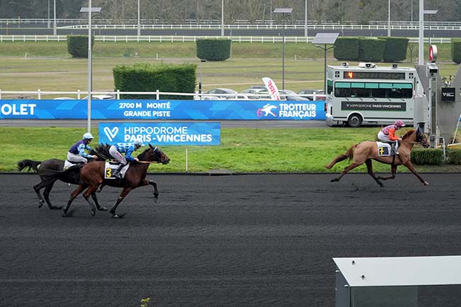 Photo d'arrivée de la course pmu PRIX DE CHOLET à PARIS-VINCENNES le Jeudi 29 janvier 2026