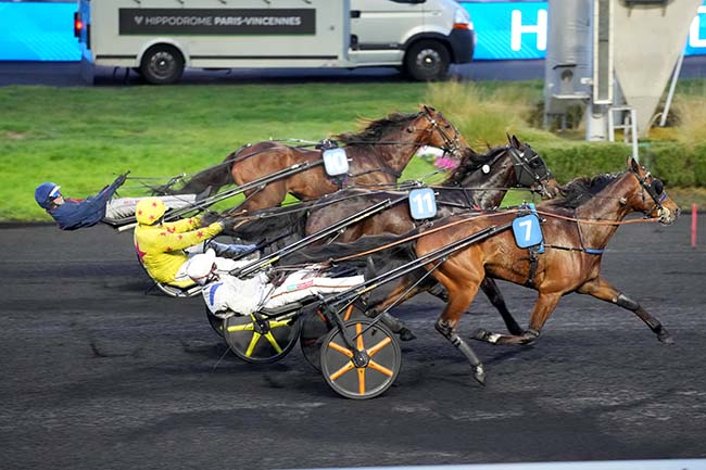 Photo d'arrivée de la course pmu PRIX D'AVIGNON à PARIS-VINCENNES le Samedi 31 janvier 2026