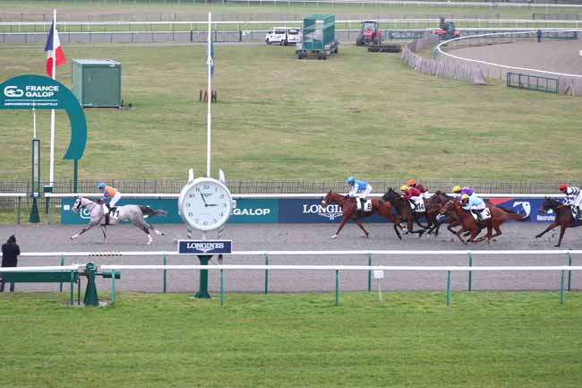 Photo d'arrivée de la course pmu PRIX DE LA ROUTE DE LA JUSTICE à CHANTILLY le Samedi 31 janvier 2026