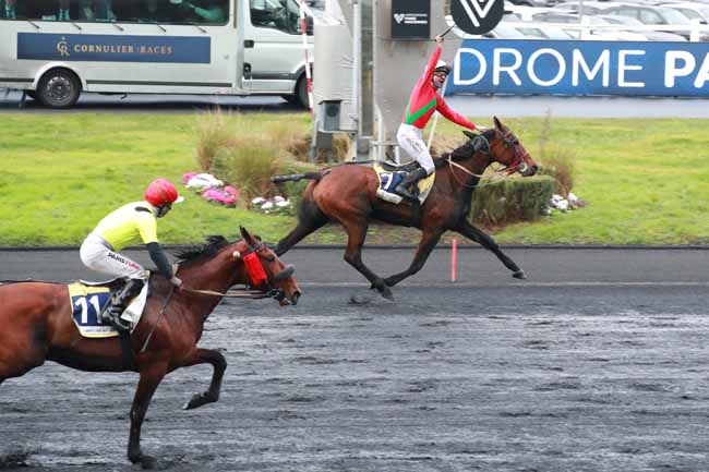 Photo d'arrivée de la course pmu PRIX DE L'ILE-DE-FRANCE - CORNULIER RACES à PARIS-VINCENNES le Dimanche 1 février 2026