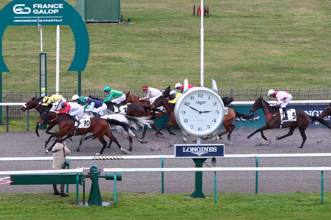 Photo d'arrivée de la course pmu PRIX DU MARAIS DU LYS à CHANTILLY le Jeudi 5 février 2026
